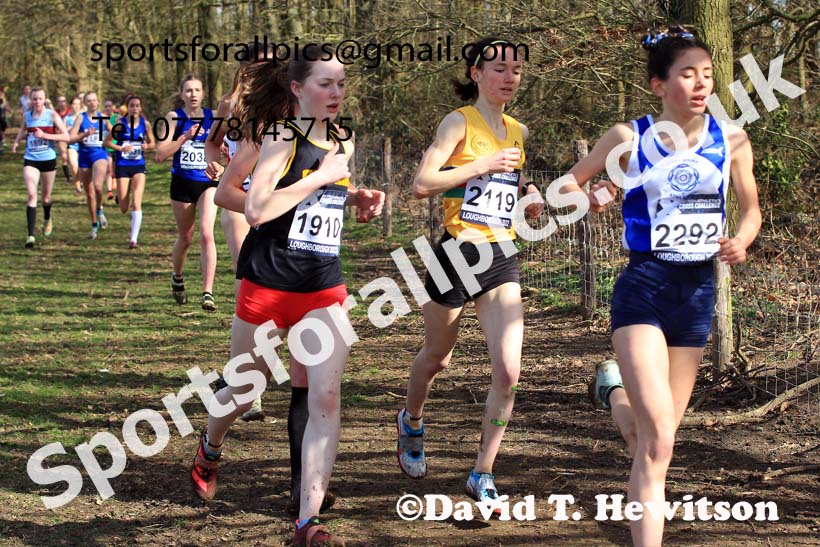 Womens Under-17s 2022 CAU Inter Counties Cross Country, Prestwold Hall, Loughborough.  Photo: David T. Hewitson/Sports for All Pics